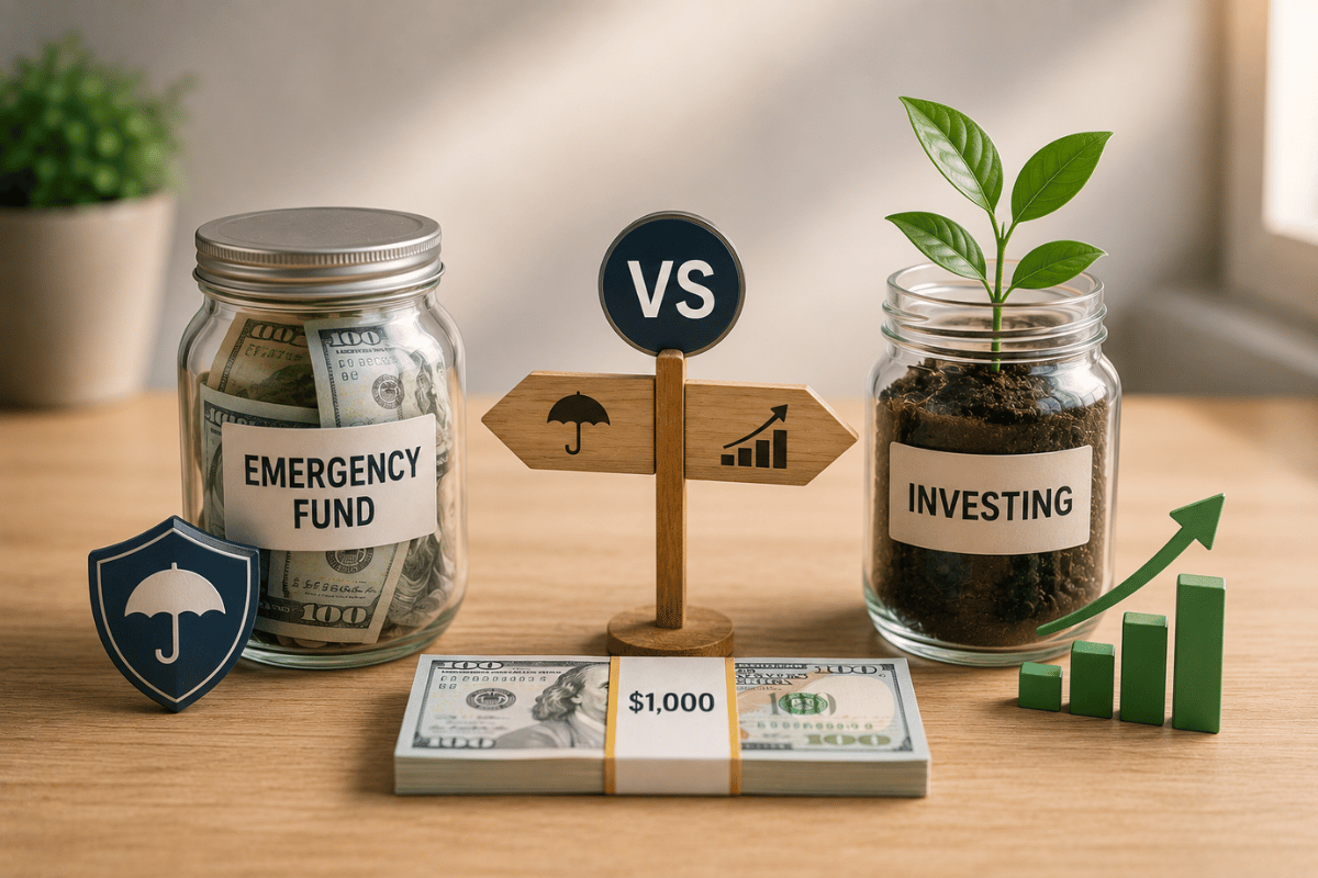 Emergency Fund vs Investing How to Decide What to Do With Your Next $1,000